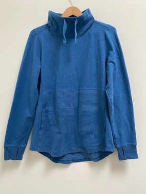 L.L. Bean Slate Blue Cowl Neck Pullover Sweater